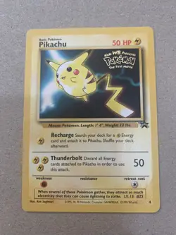 Pokemon TCG Pikachu Wizards Black Star Promos 4 Regular Promo Promo - Image 1
