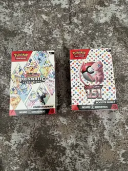 Pokemon Booster Bundle Prismatic And 151 Sealed Lot of 2 - Image 1