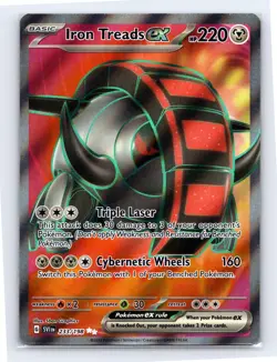 Iron Treads ex - 073 (Paldean Fates Stamped) 73 - Pokemon - Promo Holo - NM - Image 1