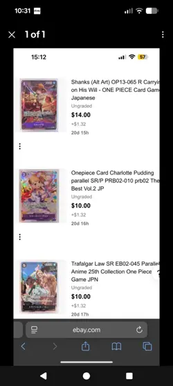 One Piece Cards Custom Listing Brenanchung - Image 1