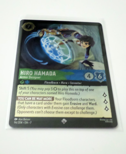 Disney Lorcana Archazia's Island Hiro Hamada 96/204 Super Rare Cold-Foil - Image 3