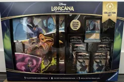Disney Lorcana First Chapter Collector Set Bundle - 6 packs, portfolio, & promo - Image 1