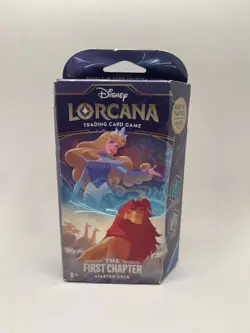 Disney Lorcana First Chapter Starter Deck Sapphire & Steel 1st Print Wave 1 2023 4050368981684 - Image 1