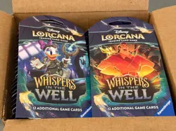 Sealed Case Box of 48 Sleeved Booster Packs Disney Lorcana Whispers in The Well - Image 3