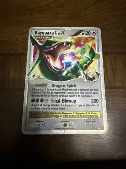 Pokemon Rayquaza C LV.X Ultra Rare Holo Dragon 120 HP 146/147 Card English - Image 2