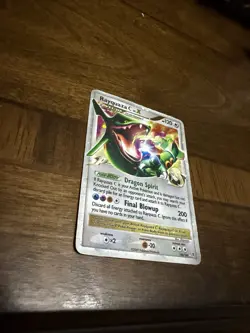 Pokemon Rayquaza C LV.X Ultra Rare Holo Dragon 120 HP 146/147 Card English - Image 3