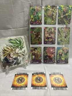 Super Dragon Ball Heroes Broly 9-Pocket Card Display & Shikishi Art Board Set - Image 1