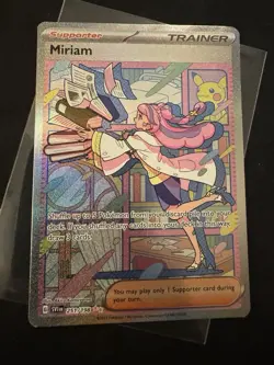 Pokemon TCG Miriam Scarlet & Violet Base Holo Special Trainer Card 251/198 - Image 1