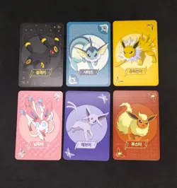 Pokemon Eevee Point Salad Deck Cards Korean Umbreon Espeon Sylveon 6 Card Lot - Image 1