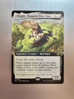 Abigale, Eloquent First-Year - 368 - MTG: Lorwyn Eclipsed - Extended Art - Image 1