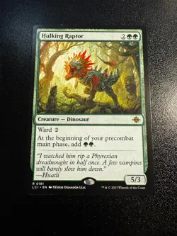 Hulking Raptor Lost Caverns of Ixalan Regular LP MTG - Image 1