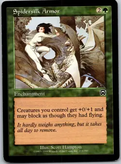 Spidersilk Armor - Mercadian Masques - 273 - LP - MTG - Image 1