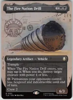 MTG The Fire Nation Drill (Borderless) Normal NM Avatar Last Airbender Magic 321 - Image 1