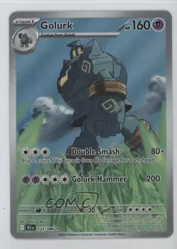 Golurk Illustration Rare Pokemon Black Bolt BLK #123 - Image 1
