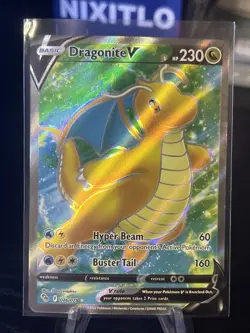 Dragonite V (Full Art) 076/078 Pokemon GO Holo - Image 1