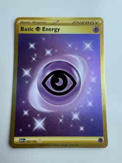 Psychic Energy 207/165 Shiny Pokemon Card 151 Hyper Rare Pokemon TCG - Image 1