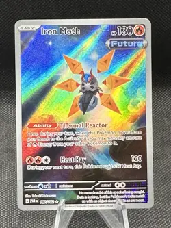 Iron Moth 187/182 Sv04: Paradox Rift Illustration Rare Full Art Pokemon TCG NM/M - Image 1
