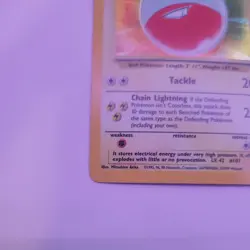 Pokemon TCG Electrode Jungle 2/64 Holo Unlimited Holo Rare No Symbol - Image 4
