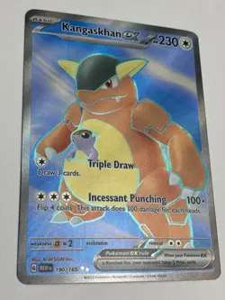 Pokemon TCG Kangaskhan EX Ultra Rare Card 190/165 Scarlet & Violet 151 Series NM - Image 4