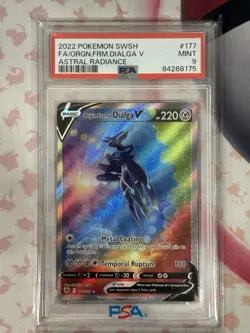 2022 Pokemon Astral Radiance #177 Dialga Full Art V Origin Forms PSA 9 Mint - Image 3