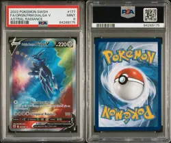 2022 Pokemon Astral Radiance #177 Dialga Full Art V Origin Forms PSA 9 Mint - Image 5