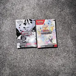 Pokemon Prismatic Evolutions Booster Bundle And White Flare Booster Bundle - Image 1