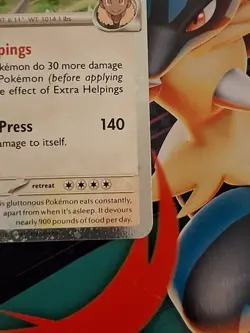 Pokemon Journey Together Hop’s Snorlax GameStop Promo Stamped 117/159 LP - Image 4