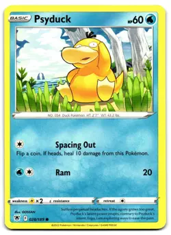 Psyduck 028/189 - Astral Radiance Common Pokemon TCG - M/LP Card - Image 1