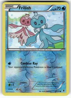 Frillish XY - Phantom Forces Common,Reverse Holo Pokemon Near Mint or Better - Image 1