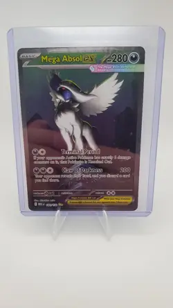 2025 Pokemon Mega Evolution #180/132 Mega Absol ex Special Illustration Rare NM - Image 3