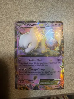 2016 POKEMON XY BLACK STAR PROMO -MEWTWO EX - #XY107 / HOLO 🔥🔥 - Image 2
