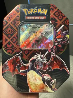 Pokemon TCG Charizard Scarlet & Violet Paldean Fates Tin (SEALED!) - Image 1