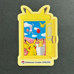 M1439 Pikachu Japanese Pokemon Center Pikachu Prize Award Sticker - Image 1