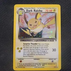 Dark Raichu 7/110 — Pokemon Legendary Collection (2002) — Holo — MP - Image 1