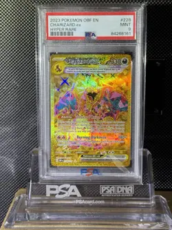 2023 POKEMON OBF EN-OBSIDIAN FLAMES HYPER RARE #228 CHARIZARD EX PSA 9 - Image 1