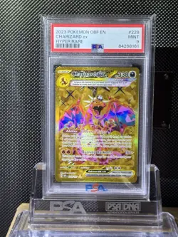 2023 POKEMON OBF EN-OBSIDIAN FLAMES HYPER RARE #228 CHARIZARD EX PSA 9 - Image 4
