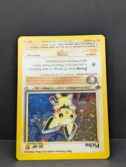Pichu 12/111 Neo Genesis 1st Edition Holo Rare Pokemon TCG Nintendo Pikachu LP+ - Image 4