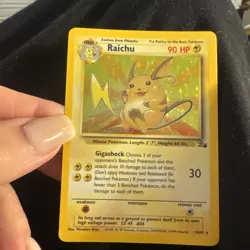 Pokemon TCG Raichu 14/62 Holo Excellent Condition 1999 - Image 1