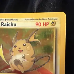 Pokemon TCG Raichu 14/62 Holo Excellent Condition 1999 - Image 4