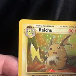 Pokemon TCG Raichu 14/62 Holo Excellent Condition 1999 - Image 5