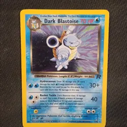 Dark Blastoise 3/82 — Pokemon Team Rocket (2000) — Holo — LP - Image 1
