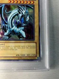 2008 Yu-Gi-Oh! Blue-Eyes White Dragon Dark Legends DLG1-EN002 LOB Art PSA 10 - Image 5