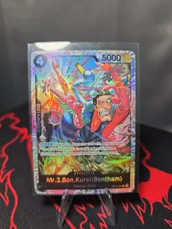 Mr.2.Bon.Kurei (Bentham) OP14-091 SR The Azure Sea's Seven One Piece - NM/M - Image 1