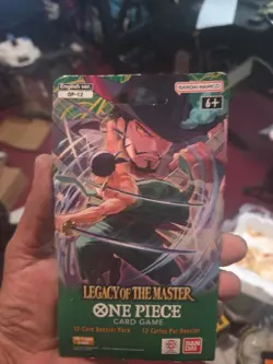 Sleeved Booster Pack One Piece TCG OP12 Legacy Of The Master Factory Sealed New - Image 1