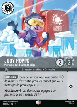 Lorcana - Judy Hopps - Patrouille aux boules de neige - MINT/NMINT - FR - FOIL - Image 1