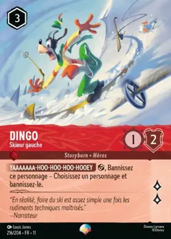Lorcana - Dingo - Skieur gauche - Givresort Chapitre 11 - MINT/NMINT - FR - FOIL - Image 1
