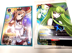 Union arena UA Asuna winner & Sealed c Geass CC Promo Cards English - Image 1