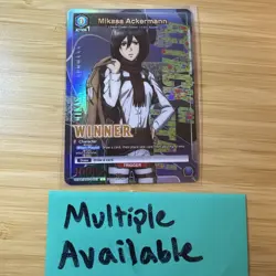 Mikasa Ackermann Winner Foil - UEPR /AOT-1-023 - Union Arena - Image 1