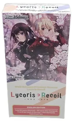 Weiss Schwarz Lycoris Recoil Premium 6 Pack Booster Box Factory Sealed - Image 1