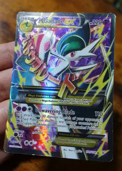 M Gallade EX 100/108 Full Art Roaring Skies Pokemon Card PL - Image 3
